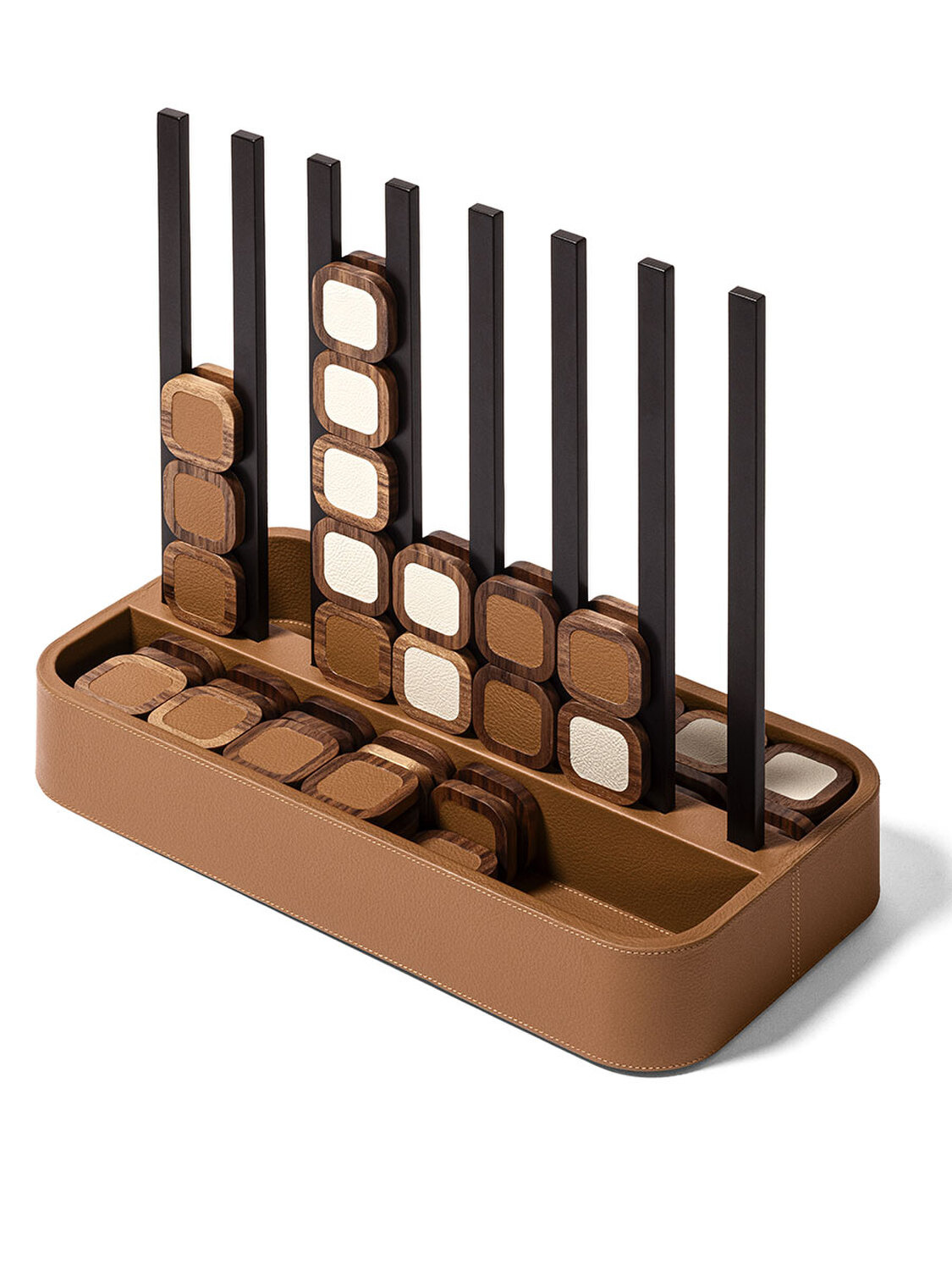 Poltrona Frau - Connect 4 en Cuir Quartz Fumé-1