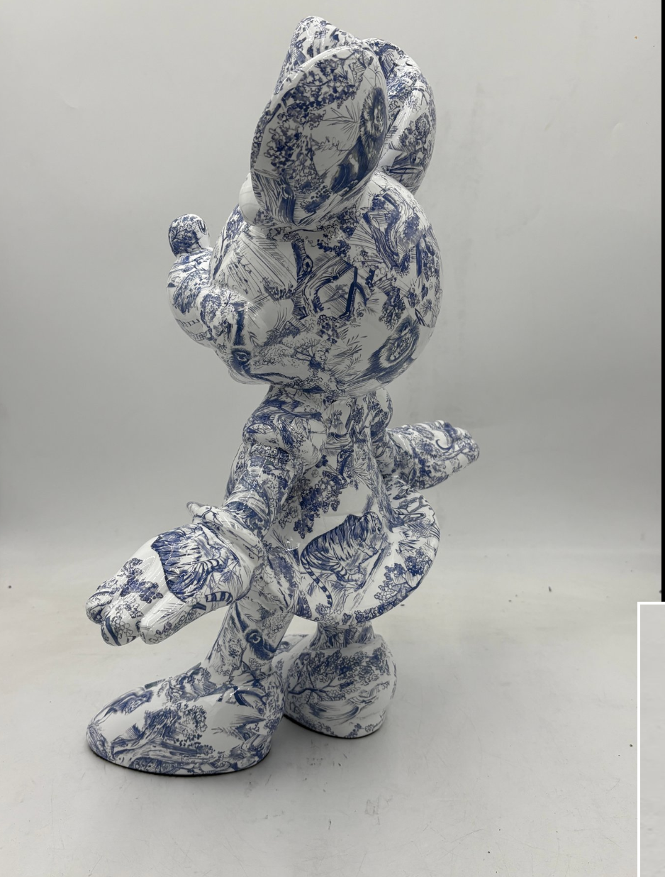 Minnie Toile de Jouy 50cm-3