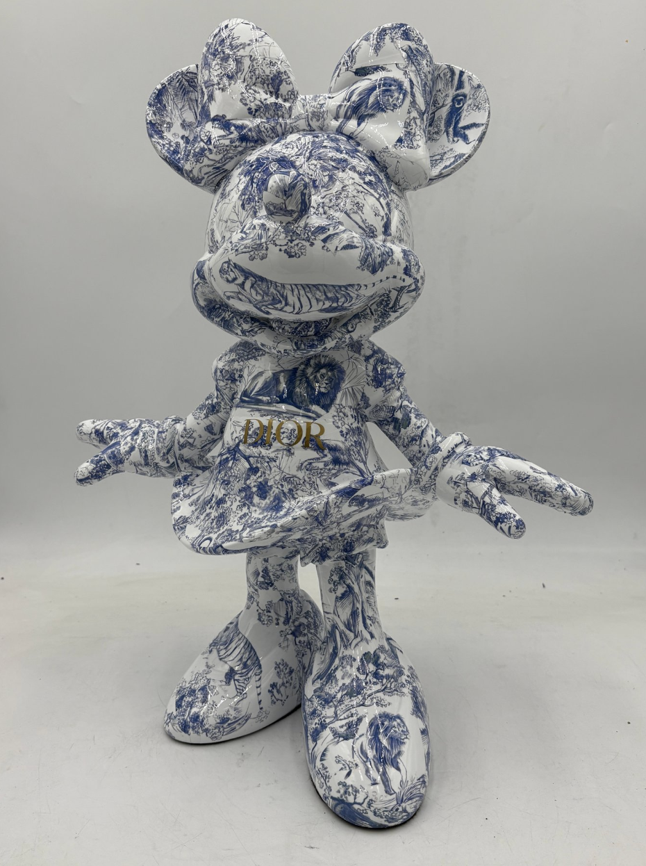 Minnie Toile de Jouy 50cm-7