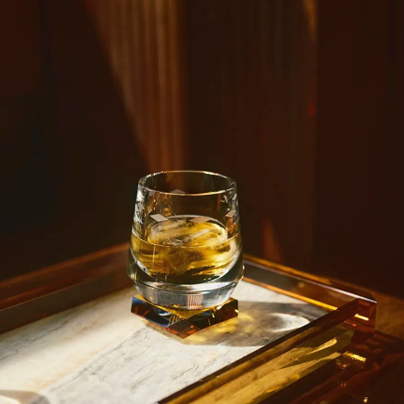 Whimsy - Set de 2 Verres à Whiskey Amber/Black/Clear-2