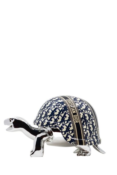 Turtle Dior Logo Bleu 40cm