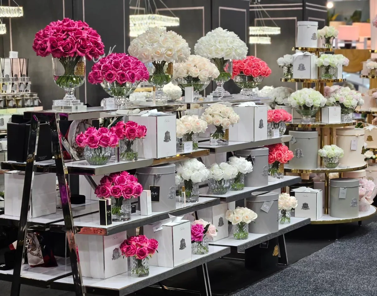 Grand Magenta Rose Bud Bouquet with Silver Badge-3