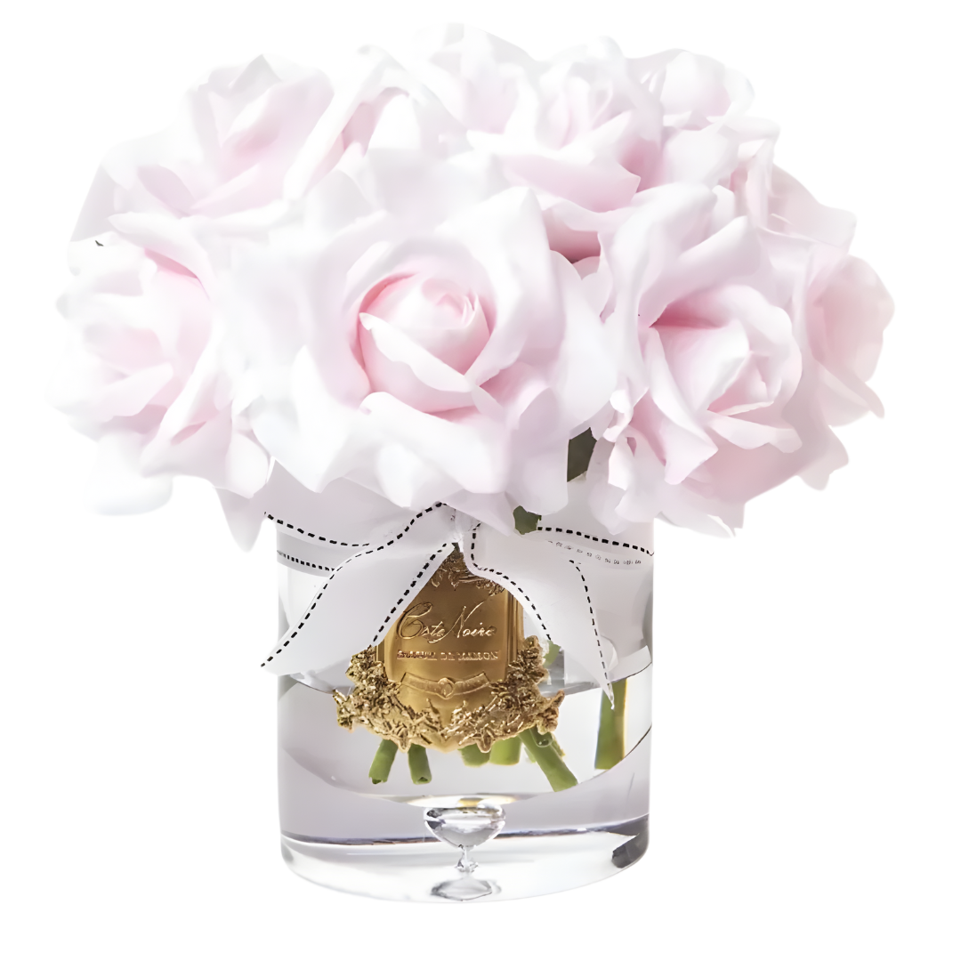 Grand Bouquet Roses French Pink Vase Clair-1