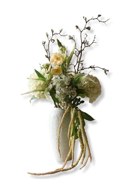 Ivory Cascade Premium Artificial Flower Bouquet