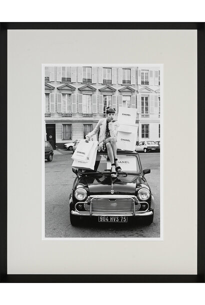 Cadre Shopping in Paris 75x95cm