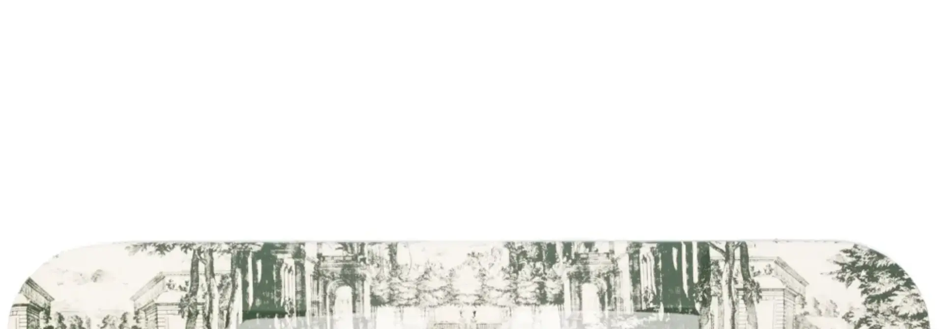 Plateau Giardino Settecentesco 25x60cm