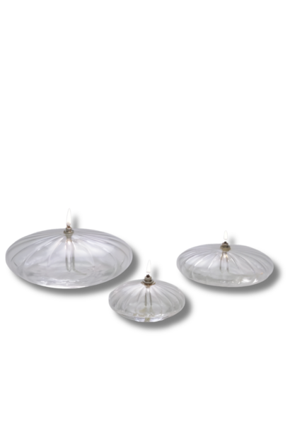 Lampe à Huile Ellipse Striée M Ø14cm