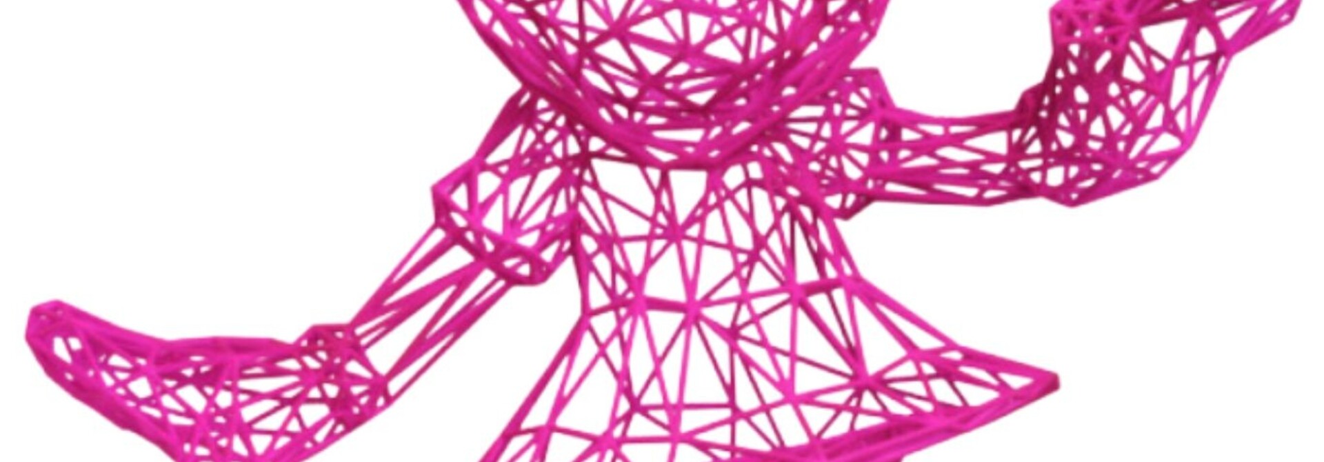 Minnie Wire By Miguel Chevalier Pink 50cm