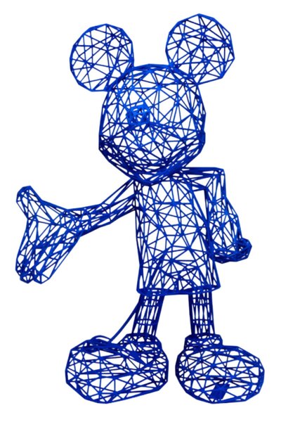 Mickey Wire By Miguel Chevalier Blue 50cm