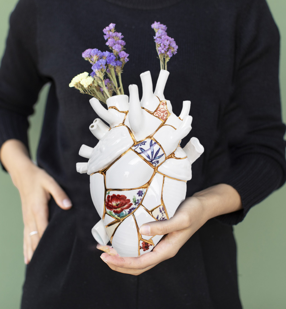 Vase Love in Bloom Kintsugi H.25cm-6