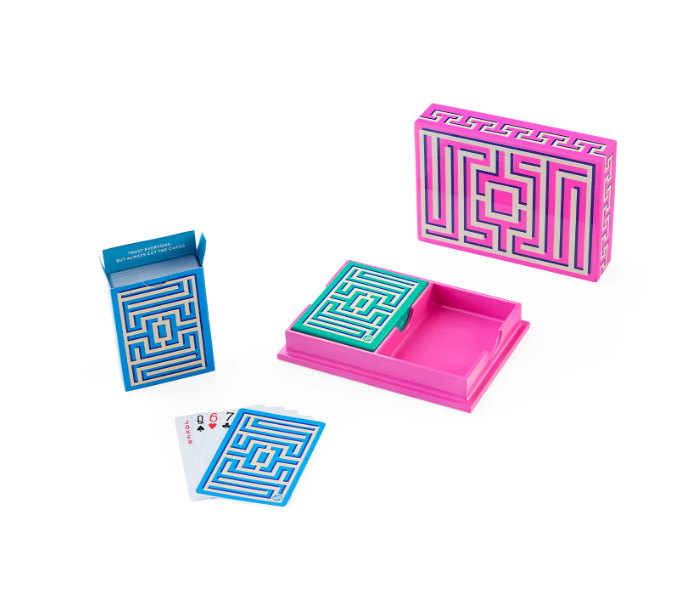 Cartes Labyrinth Laqué Néon Classical-1