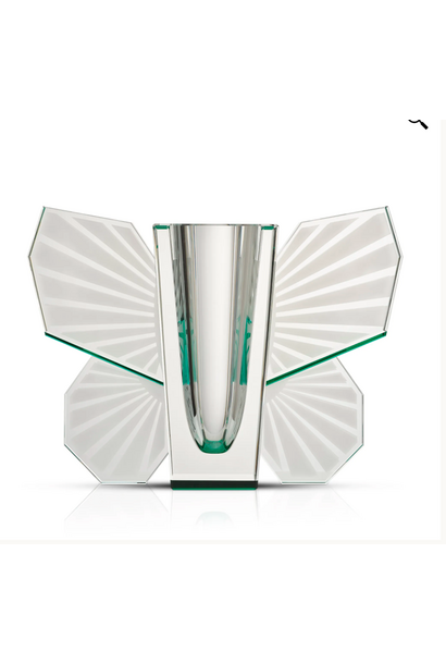 Claire - Vase Clear/Deep Green 38x12x28cm