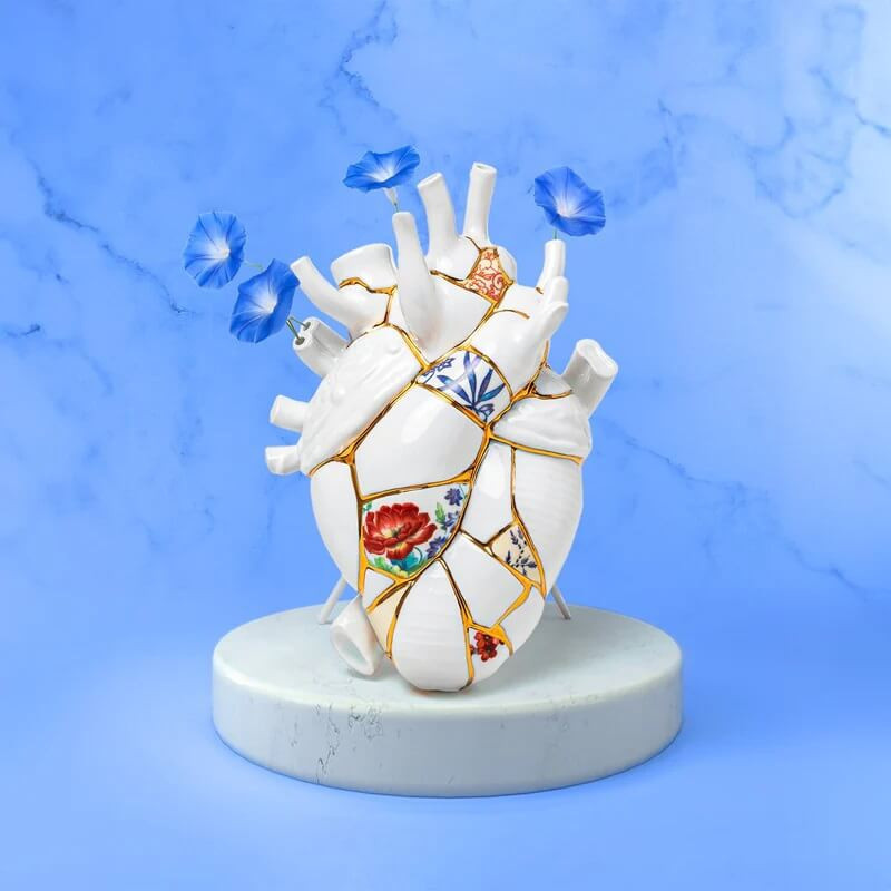 Vase Love in Bloom Kintsugi H.25cm-2