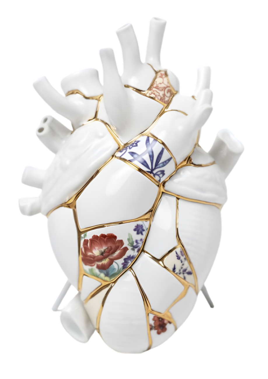 Vase Love in Bloom Kintsugi H.25cm-1