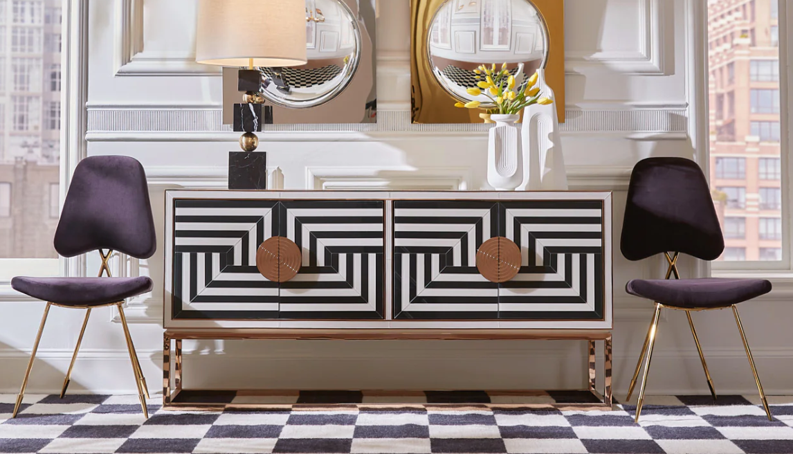 Op Art Credenza 4 Portes-1