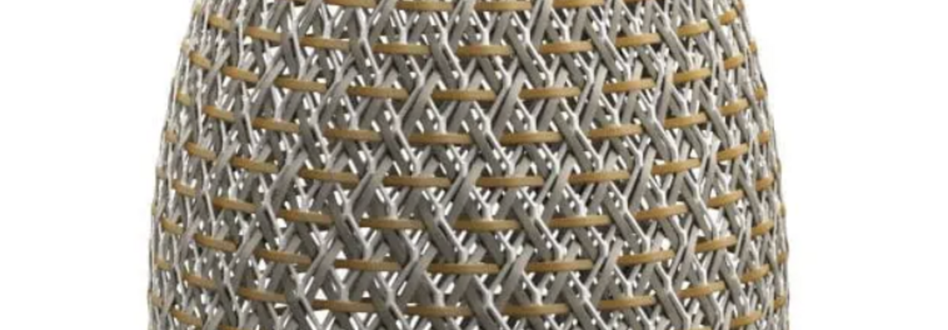 Lantern Dala L Ibiza & White Ø41xH.62cm