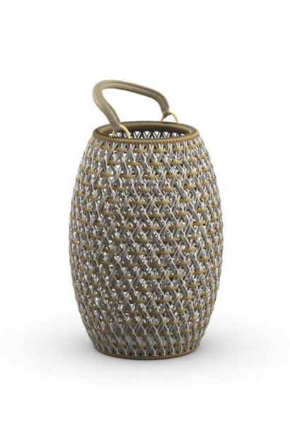 Lantern Dala M Ibiza & White Ø34xH.47cm