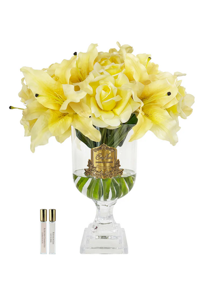 Bouquet Versailles Roses & Lilies Yellow