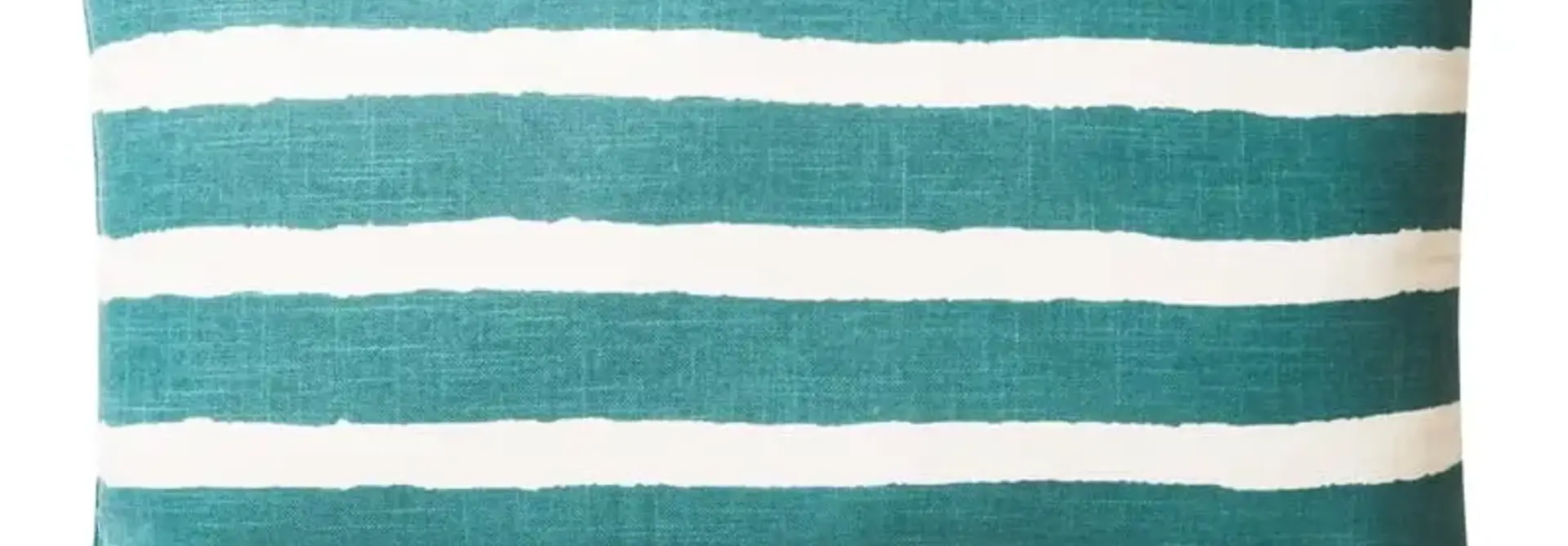 Coussin Outdoor Block Stripe - Heaven Blue & Off White  & Grey 40x60 cm