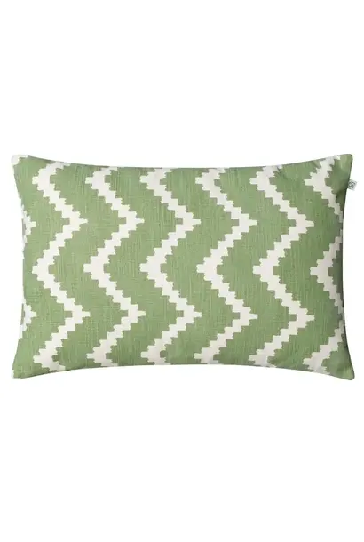 Coussin Outdoor Ikat Sema -  Sage  & Off White 40x60cm
