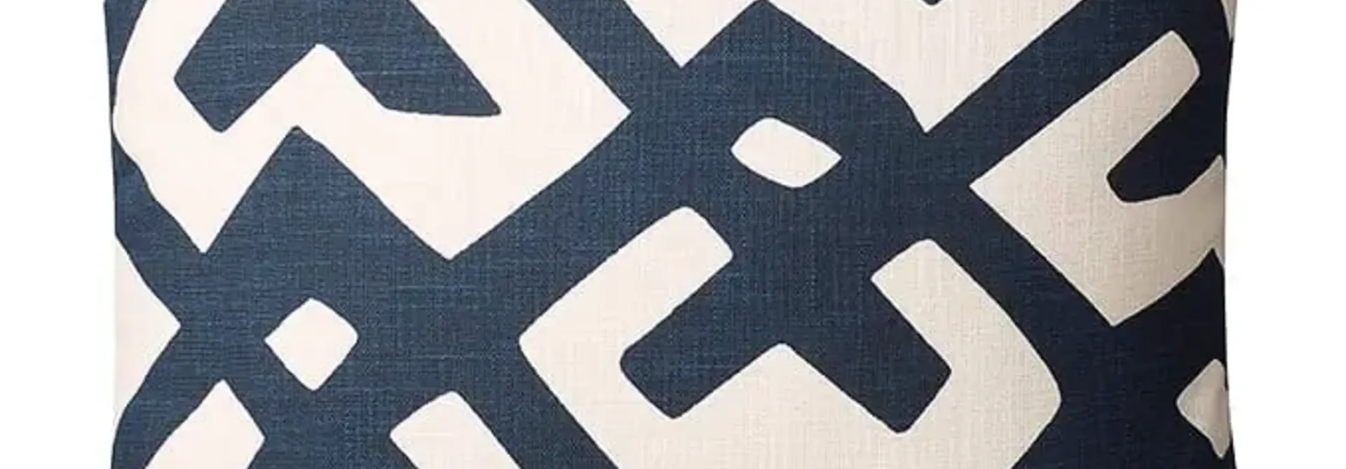 Coussin Outdoor Dadra - Blue & Off White 50x50cm