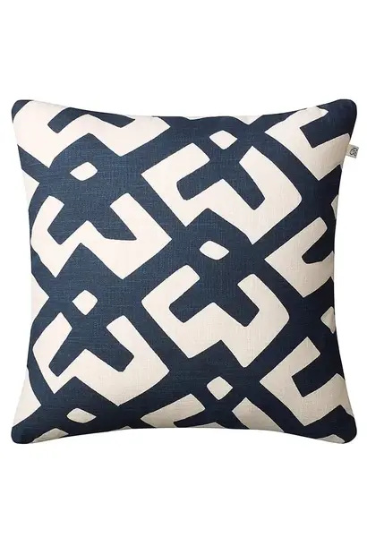 Coussin Outdoor Dadra - Blue & Off White 50x50cm
