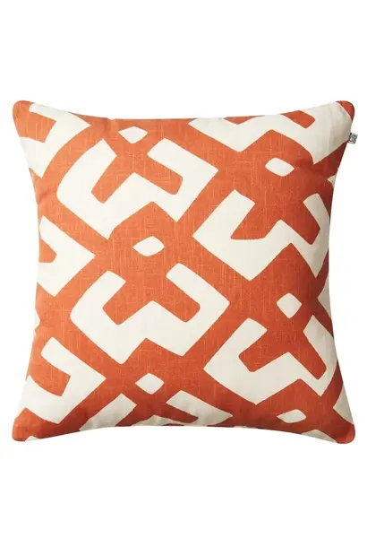 Cushion Outdoor Dadra Apricot Orange  & Off White 50x50cm