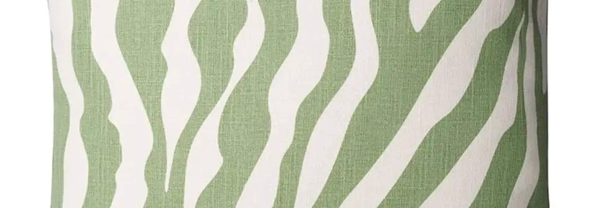 Cushion Outdoor Zebra Sage & Off White 50x50cm