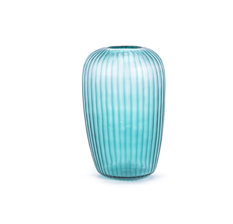 Vase Melrose Petrol Bleu H 31 L-1