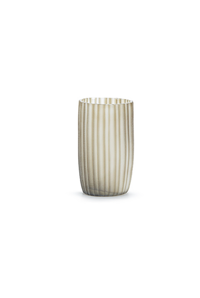 Vase Siena Verre Transparent Gris Fumé S