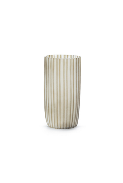 Vase Siena Verre Transparent Gris Fumé L