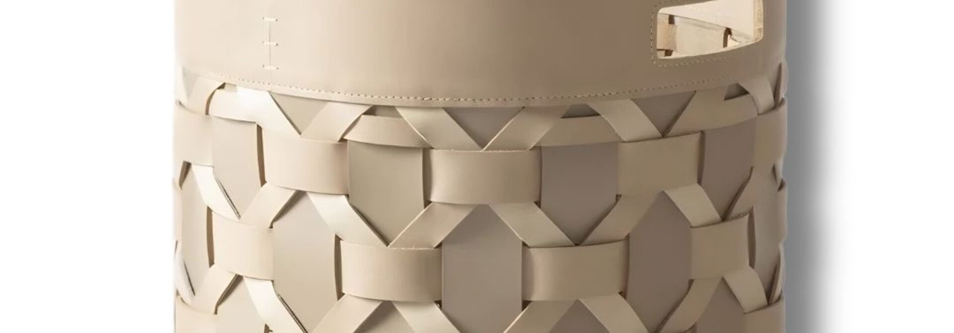 Basket Palù Leather Regular ⌀36x34cm