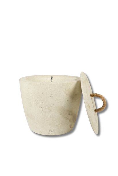 Urban Outdoor Garden Candle XL + lid - Ecru