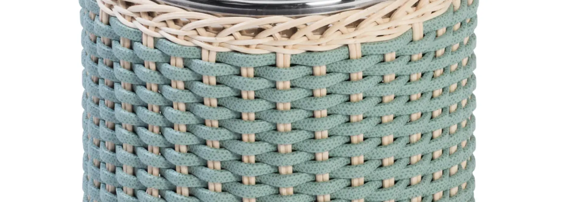 Ice Bucket Menton Rotin Natural & Golf Sky