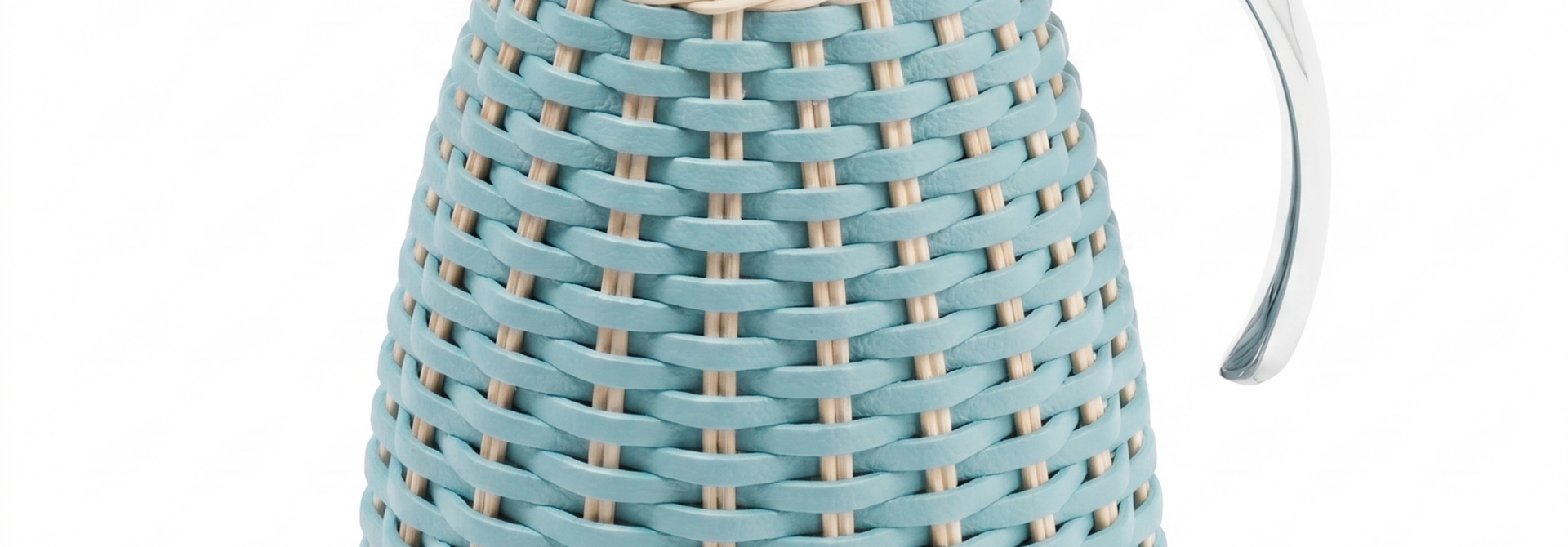 Carafe Monceau Rotin Natural & Golf Sky 1L