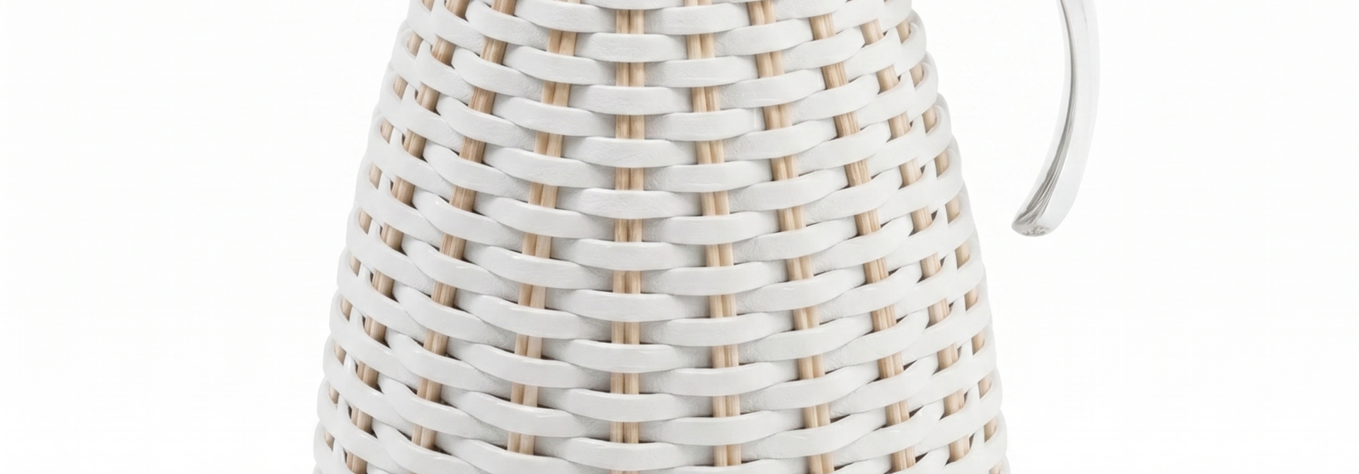 Carafe Monceau Rotin Natural & Golf White 1,5L
