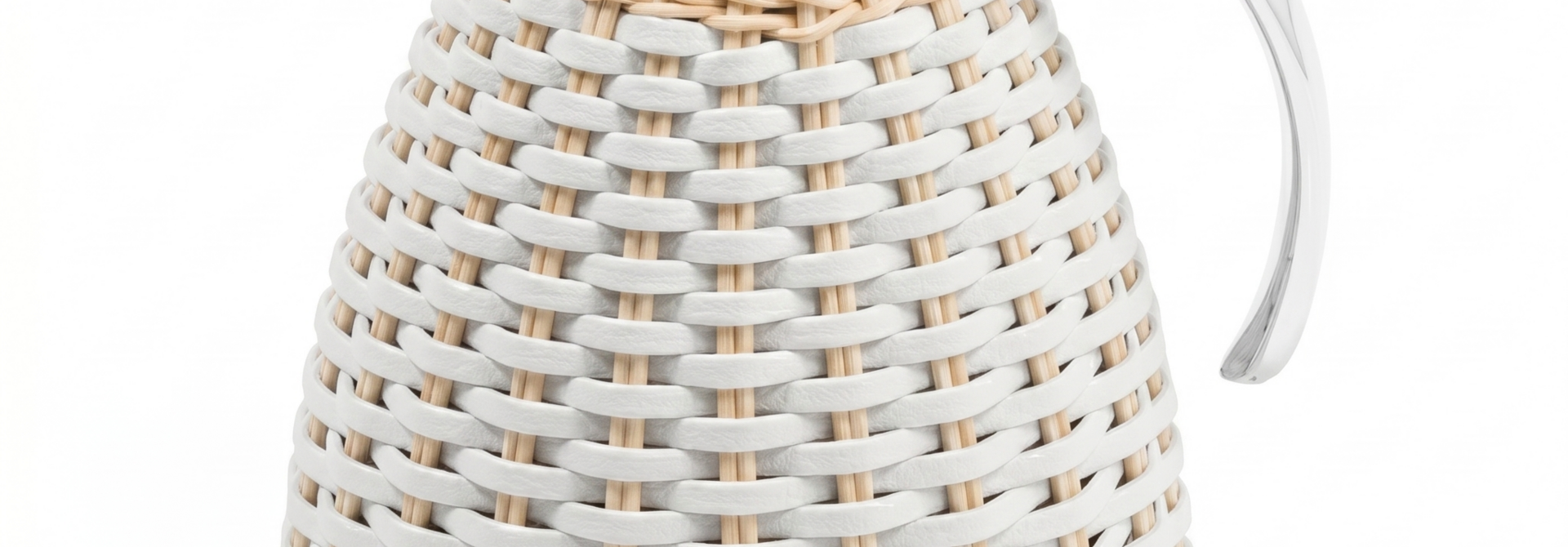 Carafe Monceau Rotin Natural & Golf White 1L