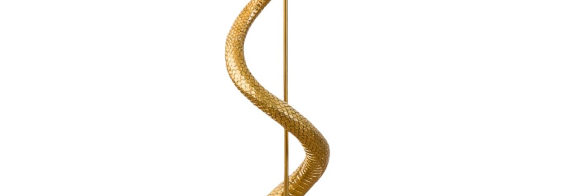 Lampadaire Cobra Or & Noir Kaara 152cm