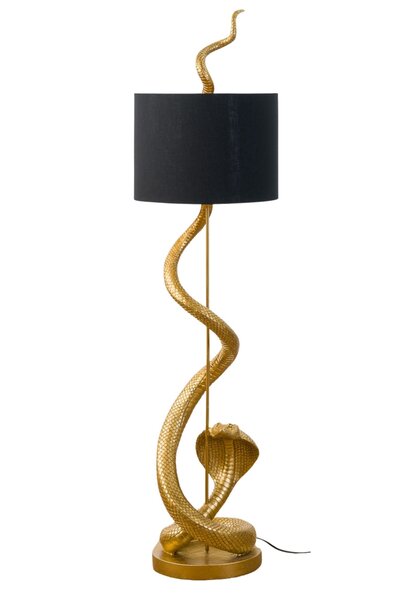 Kaara Cobra Floor Lamp Gold & Black 152cm