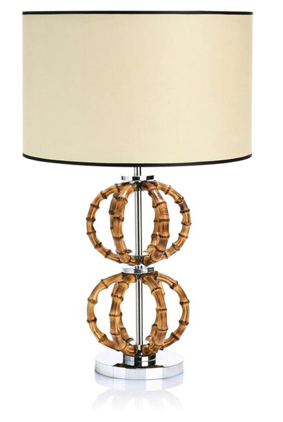 Medea - Lampe de Table N°2 Bamboo & Chrome