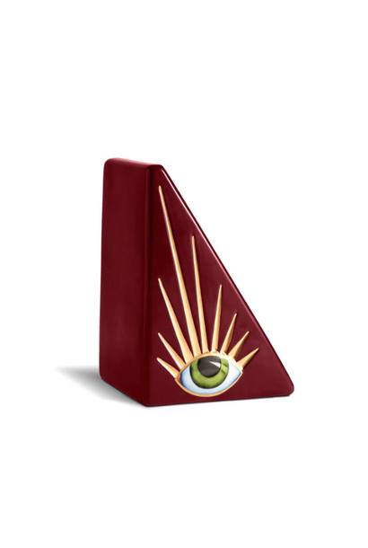 Serre-livres Lito Porcelaine Bordeaux
