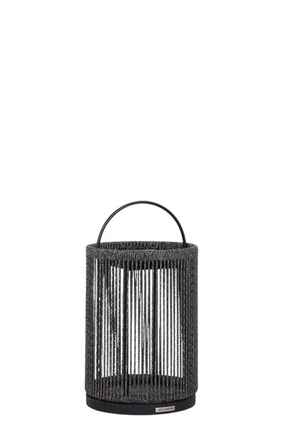 Rop&Strip Solar Lantern Black & Granite 45cm