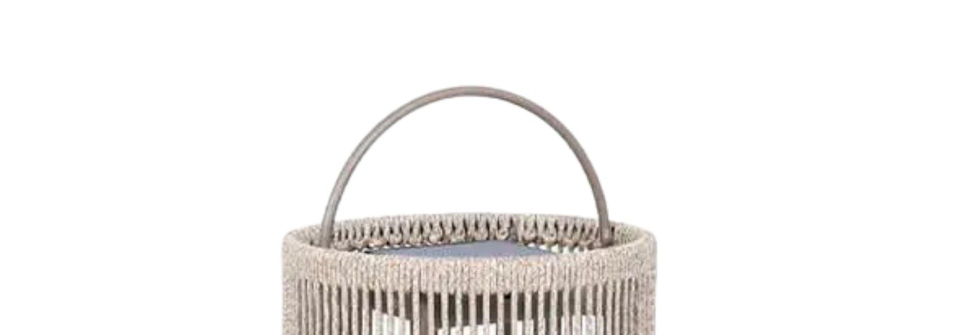 Rop&Strip Solar Lantern Beige & Granite 45cm