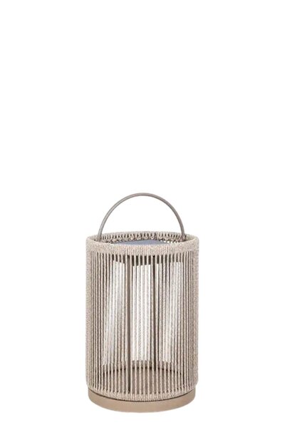 Rop&Strip Solar Lantern Beige & Granite 45cm