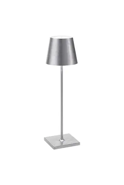 Lampe de Table Poldina Silver Leaf 38cm