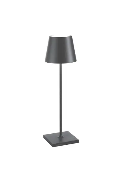 Poldina Corten Dark Grey Table Lamp 38cm