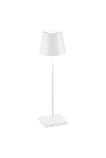 Poldina White Mat Table Lamp 38cm