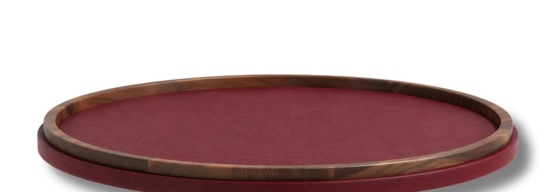 Poltrona Frau Elevated Rotating Tray Brossura Leather