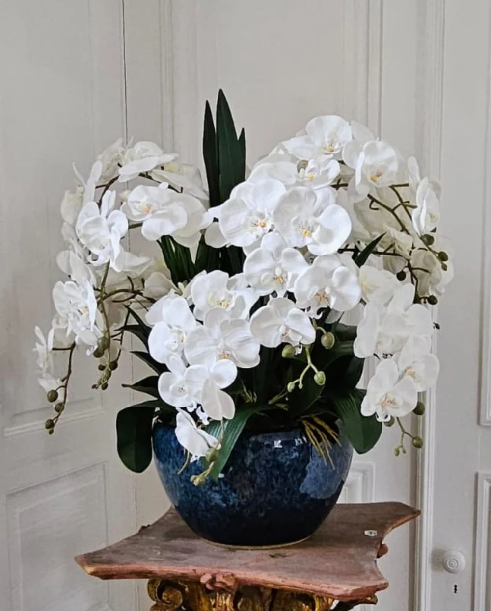 Grand Bouquet Orchidée Blanc-2