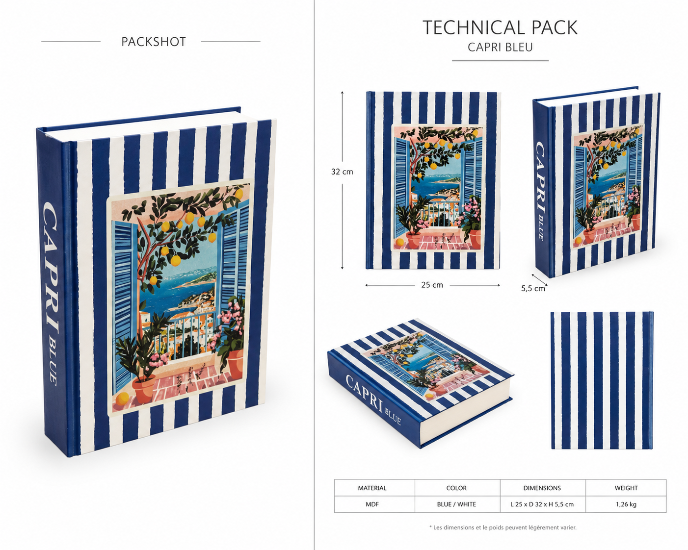 Boite Livre Capri Bleu-3